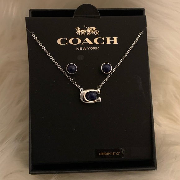 NWT Coach Necklace & Earrings Set’s 💙💚WINNER’S Choice- Bid to win!! - Picture 8 of 13